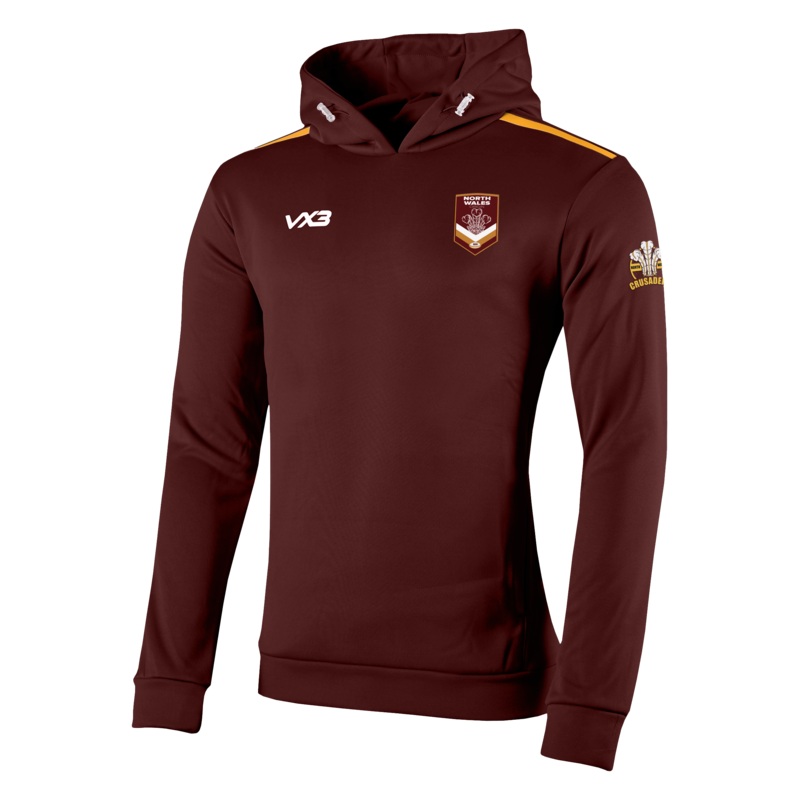 North Wales Origin Rugby League Fortis Hoodie Maroon