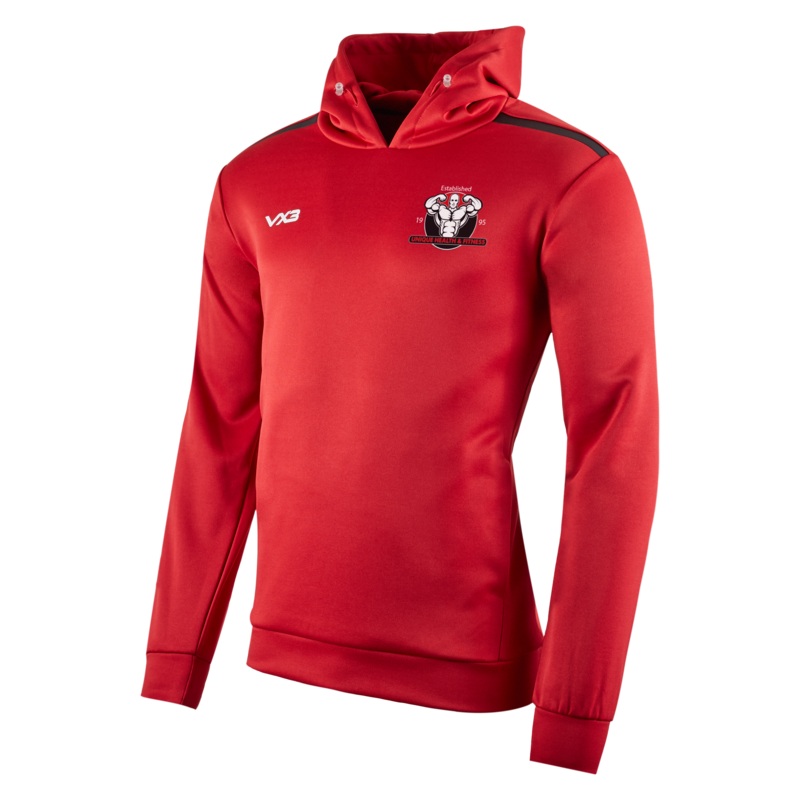 Unique Health & Fitness Fortis Youth Hoodie Red