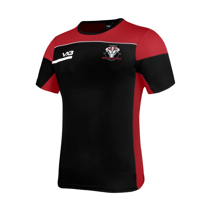 Unique Health & Fitness Opus Tee - Black Red