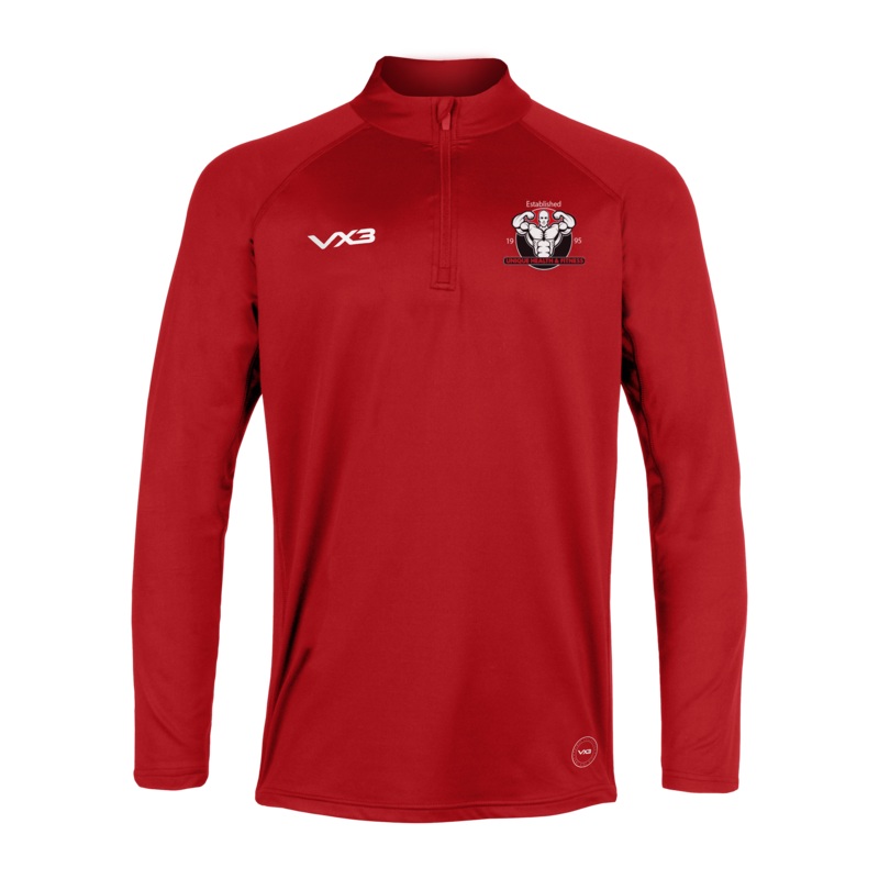 Unique Health & Fitness Primus Youth Quarter Zip Red