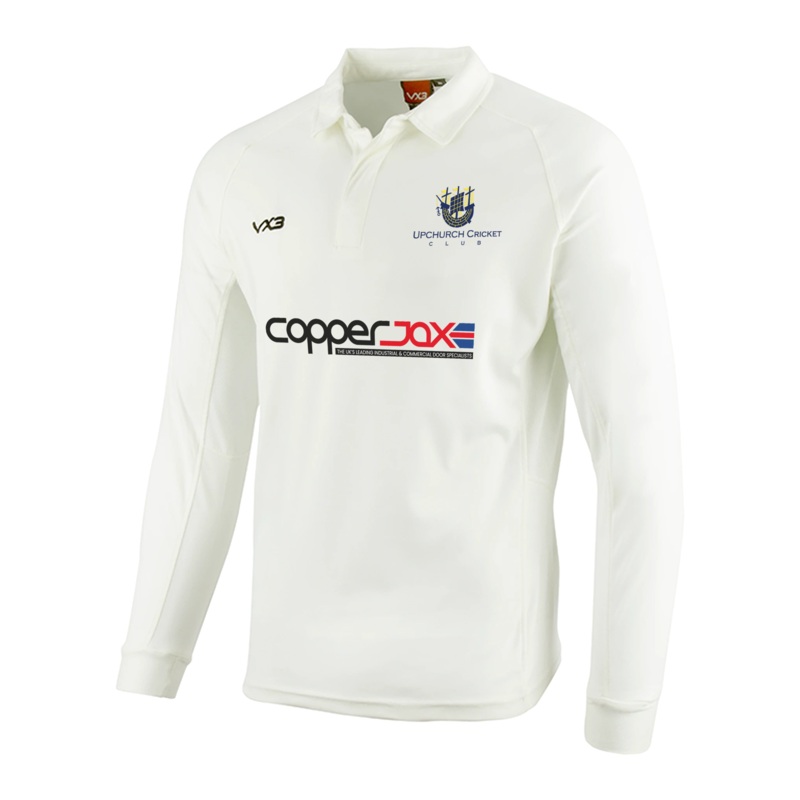 Upchurch Cricket Club Whites L/S Shirt