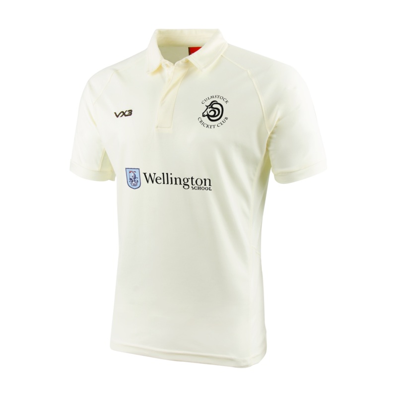Culmstock Cricket Club Whites S/S Shirt - U13