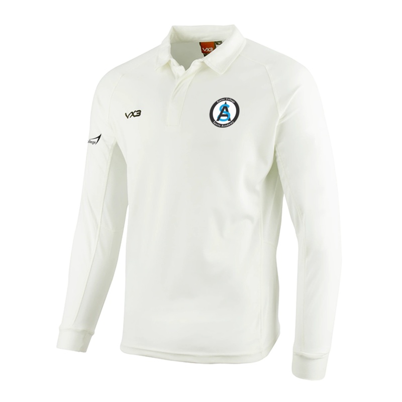 Exeter College Academy White L/S Cricket Shirt