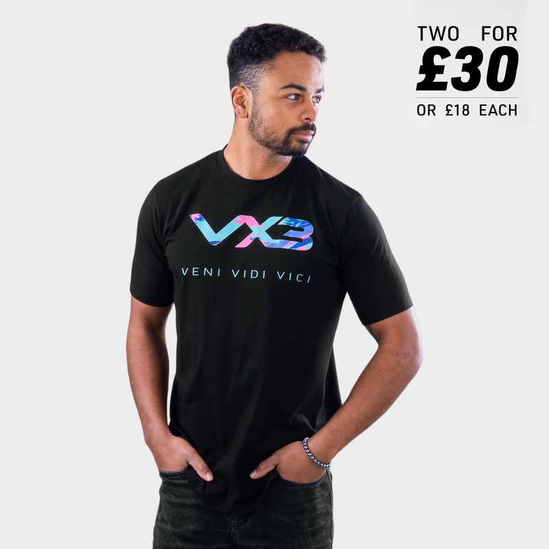 Invicta Tee Black/Retro Neon