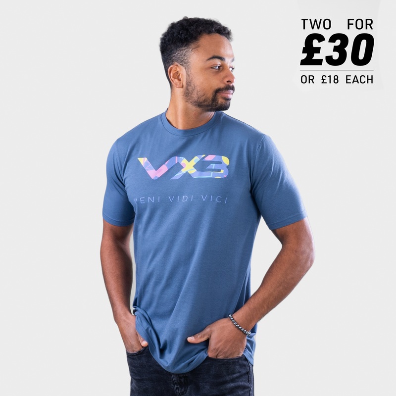 Invicta Tee Denim Blue/Retro Play