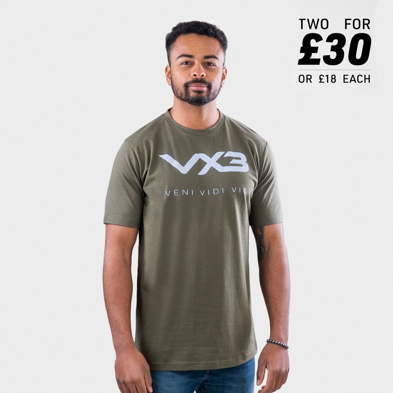 Invicta Tee Olive/Grey