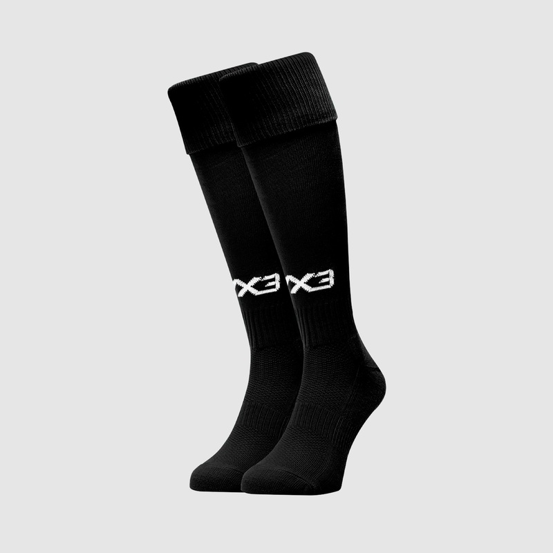 Youth Plain Playing Socks Black