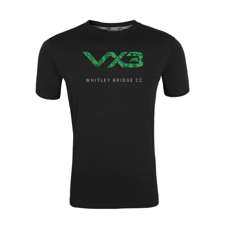 Whitley Bridge Cricket Club Black Invicta Club Tee