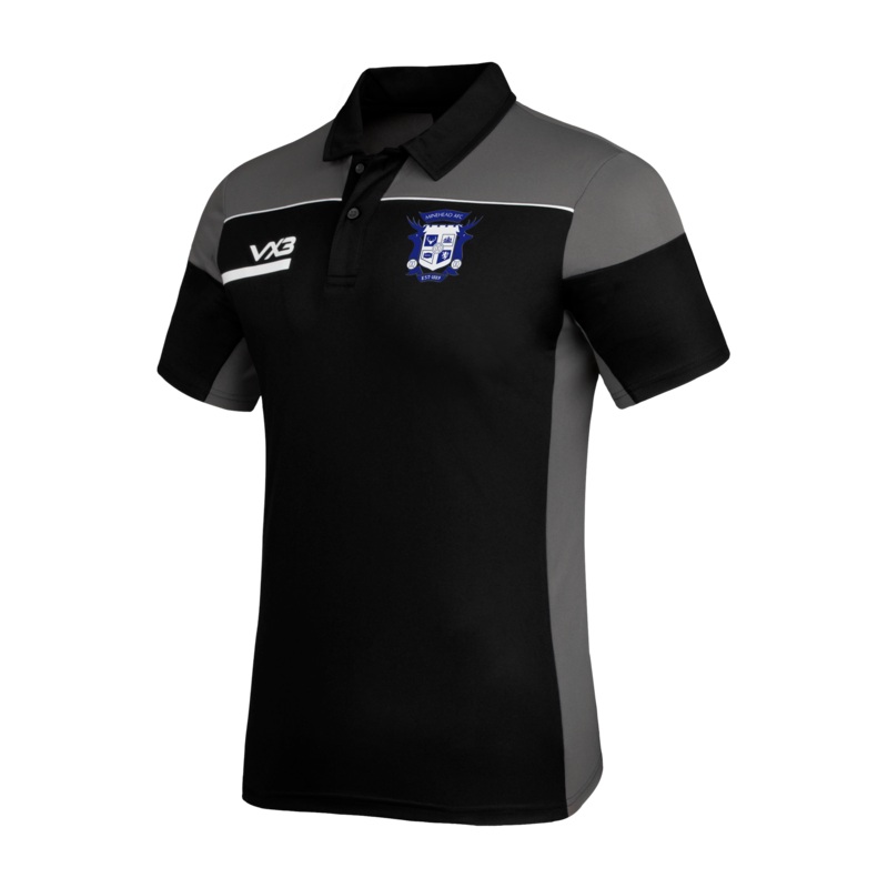 Minehead AFC Opus Polo - Black Grey