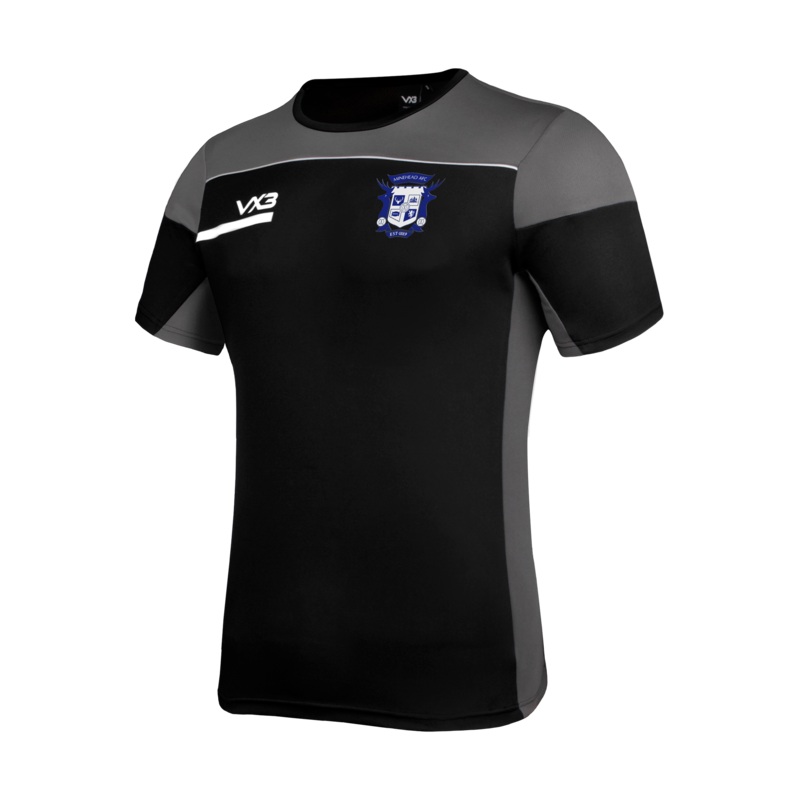 Minehead AFC Opus Tee - Black Grey
