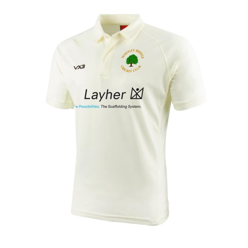 Whitley Bridge Cricket Club Cricket Whites Short Sleeve Shirt