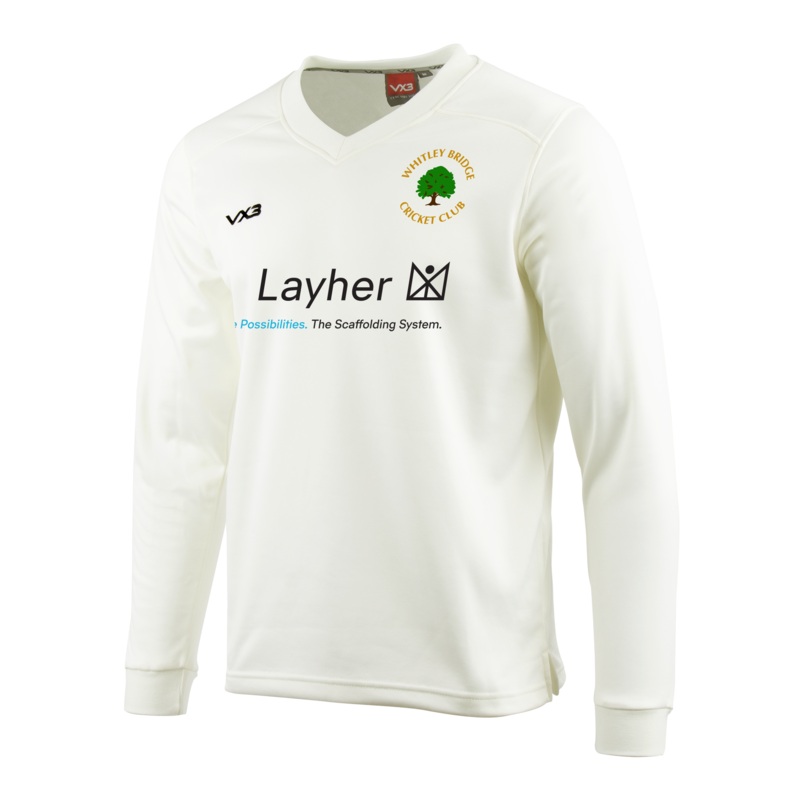 Whitley Bridge Cricket Club Cricket Whites Sweatshirt Elite