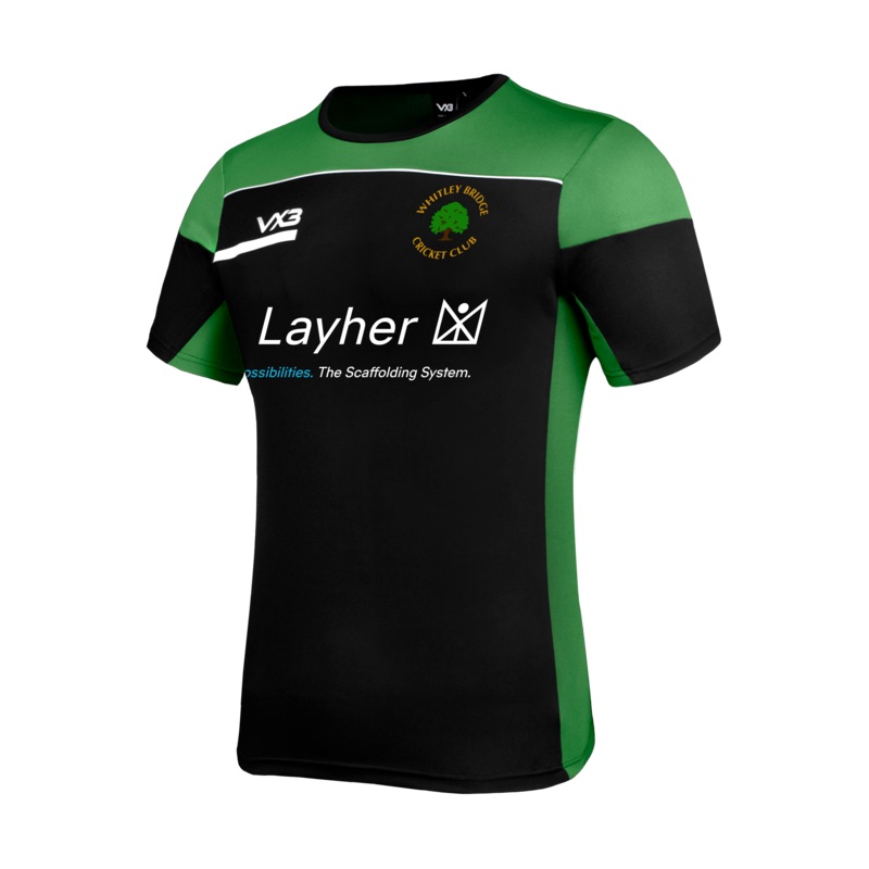 Whitley Bridge Cricket Club Opus Tee - Black Emerald