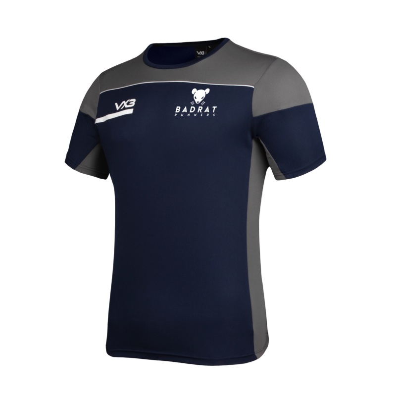Badrat Runners Opus Tee - Navy Grey
