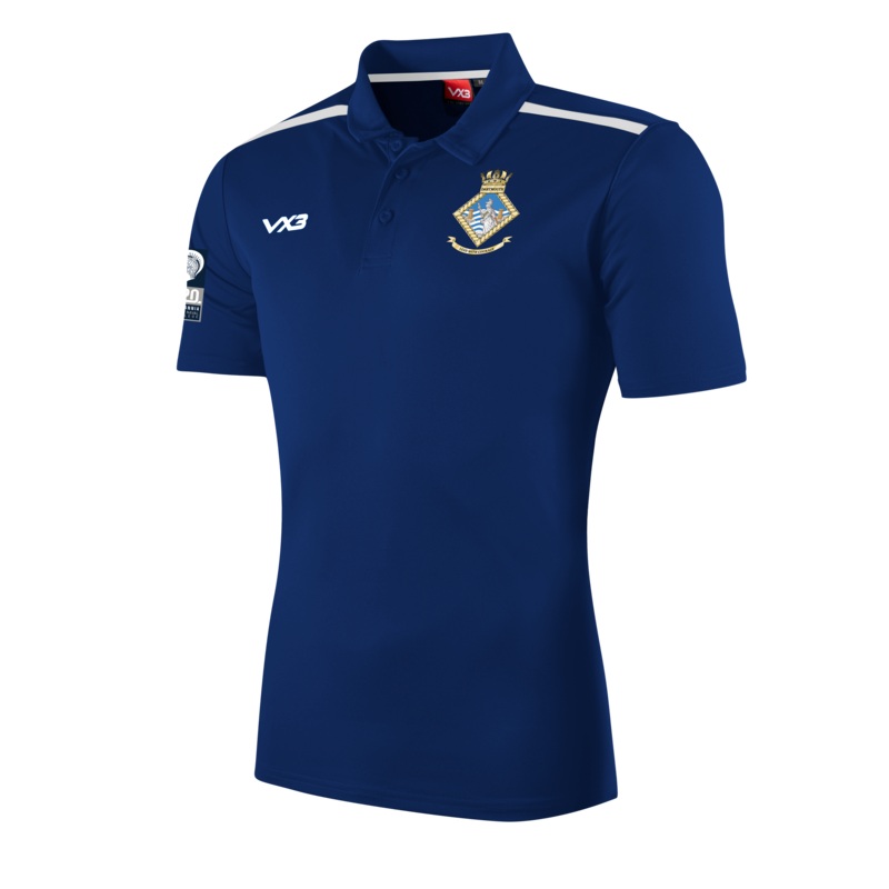 Britannia Royal Naval College Fortis Polo- Navy/White