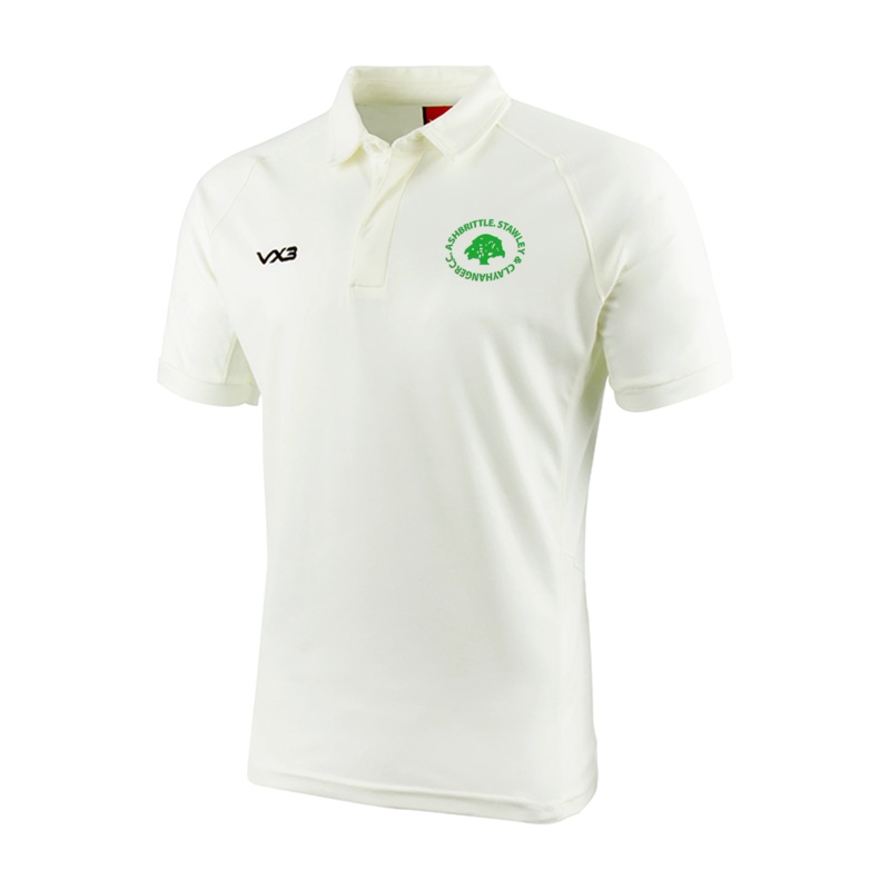 Ashbrittle Cricket Club Short Sleeve Shirt Whites