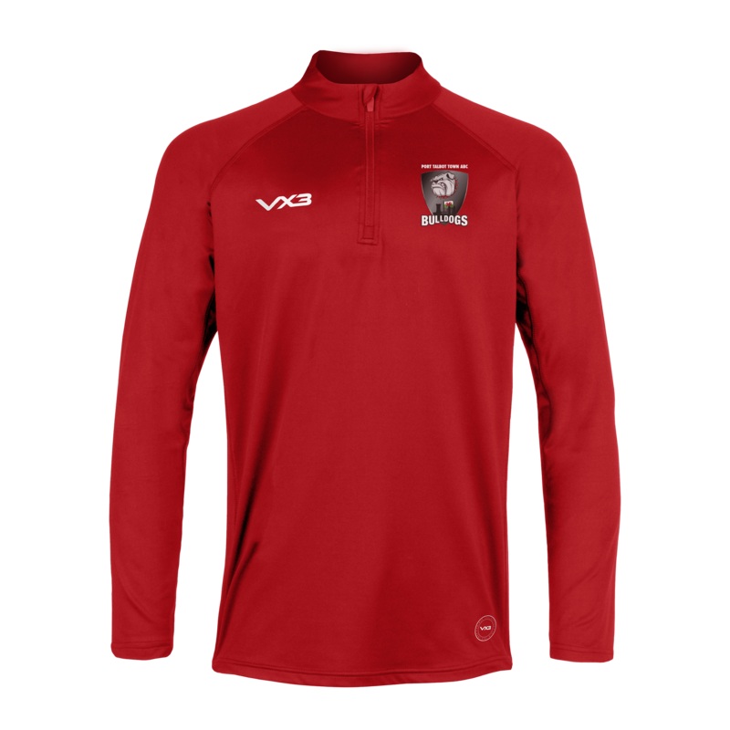 Port Talbot Bulldogs ABC Primus Quarter Zip Red