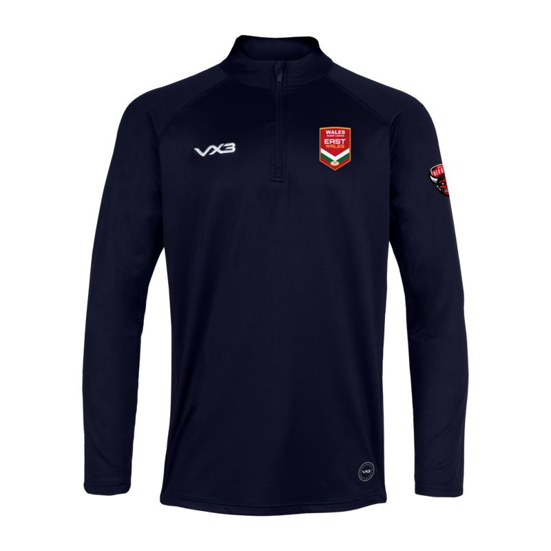 East Wales Rugby League Navy Primus Quarter Zip