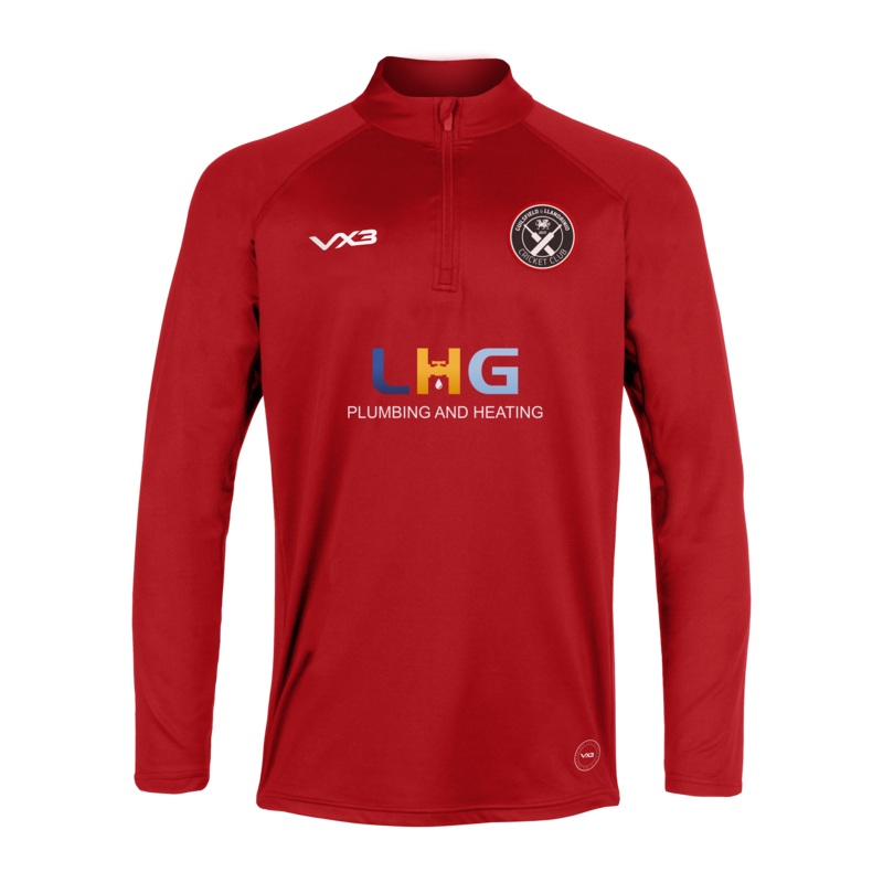 Guilsfield & Llandrino CC Red Primus Quarter Zip