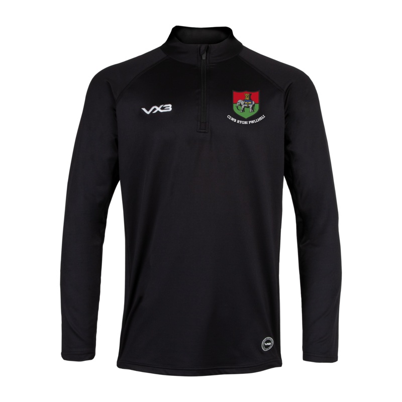 Pwllheli RFC Black Primus Quarter Zip